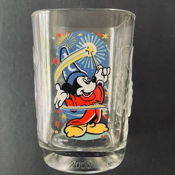 VINTAGE Disney MCDonalds 2000 Anniversary Set of 4 Glasses NWOT - Picture 3 of 11